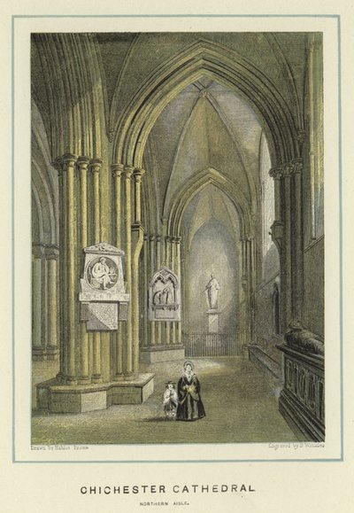 Catedral de Chichester, nave norte de Hablot Knight Browne